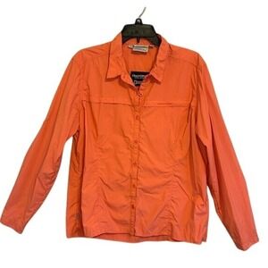 Craghoppers National Geographic Women's Solar Shield Orange Coral Long Sleeve 14